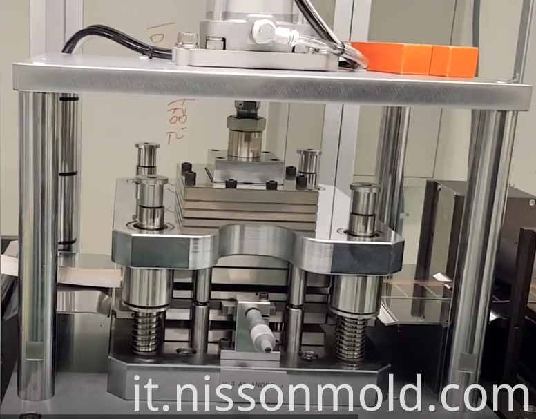 Electrode Cutting Mold In Motion